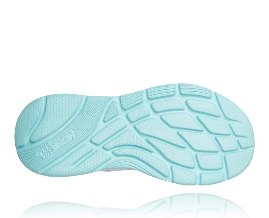 Hoka One One Womens Sandals - ORA Recovery - White/Blue - KAGV30891